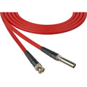Photo of Laird CC-1072B RD Canare L-4CFB 75 Ohm Patch Plug to BNC Video Patch Cable - 1 Foot Red
