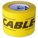 Photo of Pro Tapes 001CP630MYB 6-Inch x 30 Yard Yellow/Black Cable Path Tunnel Tape