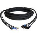 Photo of Laird CES-RJ45EC8-10 4-Channel Belden 1304A4 CAT5e Tactical Ethernet Snake Cable RJ45 to Neutrik etherCON- 10 Foot