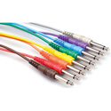 Photo of Patchbay Cables 1/4 In. TS to 1/4 In. TS 1 Ft 8-Cable Patch Cord Pack