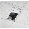 Photo of Chief 1 Foot x 2 Foot Above Suspended Ceiling Storage Box with Column Drop - White