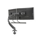 Chief K1D22HB Kontour K1D Dynamic Desk Clamp Mount Dual Monitor Array - Black