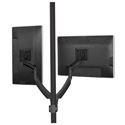 Chief Kontour 10-30 Inch Dynamic Pole Dual Monitor Mount - Black