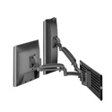 Photo of Chief Kontour Dynamic Dual Monitor Slat Wall Mount - Black