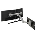 Chief K1S22HS Kontour K1S Dynamic Slatwall Mount Dual Monitor Array - Silver