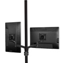 Chief K2P220B Kontour Dual Arm Pole Mount Dual Monitor - Black