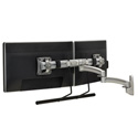 Chief Kontour Dual Monitor Arm Wall Mount - For 10-24 Inch Displays - Silver