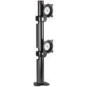 Photo of Chief KTC230B Dual Monitor Vertical Desk Clamp Mount - Black