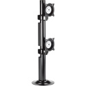 Chief Vertical Bolt-Down Dual Monitor Mount - Black