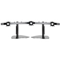 Chief KTP325S Widescreen Triple Monitor Horizontal Table Stand - Silver
