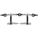 Chief KTP325S Widescreen Triple Monitor Horizontal Table Stand - Silver