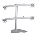 Photo of Chief Widescreen Quad Monitor Table Stand Desk Mount - Silver