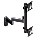 Chief Dual Arm Wall Mount - Vertical Dual Monitor Displays - Black