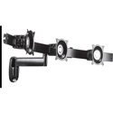 Photo of Chief KWD320S Dual Arm Wall Mount - Triple Monitor - Silver