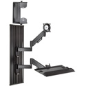 Chief All-in-One Workstation Wall Mount - Black