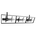 Chief Fusion 3x1 Menu Board Ceiling Display Mount - Landscape Orientation - Black