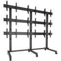 Photo of Chief LVM3X3U FUSION 3 x 3 Micro-Adjustable Large Freestanding Video Wall Stand/Cart