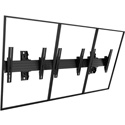 Chief Fusion Large 4x1 Menu Board Wall Mount - Black