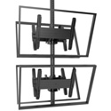 Chief MCB1X2U Fusion Medium Back-to-Back Stacked Ceiling Mounts