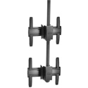 Chief Fusion 1x2 Stacker Medium Ceiling Display Mount - Black