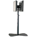 Chief MF26000B Medium Flat Panel Dual Display Floor Stand without Interface - Black
