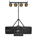 Chauvet 4BAR Quad ILS LED Lighting Fixture with Four Integrated RGBA Lights - Sound-Active Mode - DMX Control