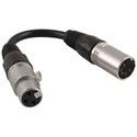 Chauvet DMX3F5M DMX Cable 3-Pin Female to 5-Pin Male - 6 Inch
