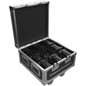 Photo of Chauvet Freedom Charge 8 Compact Road Case with Built-in Cable Whips for Charging - Black