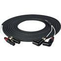 Photo of Laird 2-Channel Balanced 3-Pin XLR Female to Right Angle XLR Male Audio Input Cable for AJA CION -25 Foot