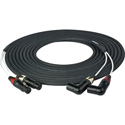Photo of Laird CION-2AUD 2-Channel Balanced 3-Pin XLR Female to Right Angle XLR Male Audio Input Cable for AJA CION 50 Ft