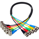 Photo of Laird 5-Channel Right Angle 6G-2K 1080i HD-SDI Video Monitoring Output Cable for AJA CION Camera -10 Foot