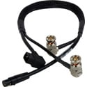 Laird Power & Video Siamese Viewfinder Cable w/ Right Angle D-Tap for AJA CION & Cineroid EVF4RVW