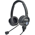 Photo of Clear-Com CC-220-MD4 Lightweight Double On Ear Intercom Headset with Dynamic Mic and Four-pin Male Mini DIN Connector