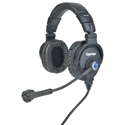 Photo of Clear-Com CC-400-MD4 Medium Weight Double On Ear Intercom Headset with Dynamic Mic and Four-pin Male Mini DIN Connector