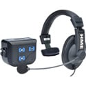 Clear-Com CZ11434 BP200 Beltpack w/ HS-15 Single Ear Intercom Headset for DX100 System