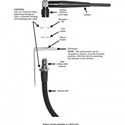 Clear-Com G27009-1 DX Series Remote Antenna Extension Cable Kit with 6 foot cable and wall bracket