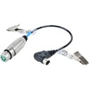 ClearCom MD-XLR4F Adapter Cable for XLR4F Intercom headset to DX Mini DIN for BP200/BP300/WS200
