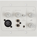 Photo of Cloud Electronics LM-2AW 2-Gang Remote Line/Mic/Remote Active Input Plate - White
