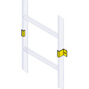 Photo of Middle Atlantic CLH-RWC-6 Cable Ladder Wall Clamp - 6 Piece