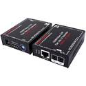 Calrad 40-2000-IR HDMI Balun Transmitter & Receiver Set with IR Over Single Cat5e/ Cat6 Cable - up to 150 Foot