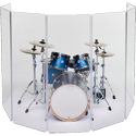 Photo of Clearsonic A2466X7 7-panel Acrylic Sound Shield with Full-Length Hinges and Cable Cutouts - 14 x 5.5 Foot