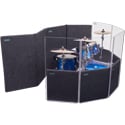 Clearsonic IPBD IsoPac B Drum Iso Booth Package with Acrylic Drum Shields and Sorber Sound Absorption Baffles