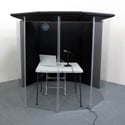 Clearsonic IsoPac I Portable Vocal Isolation Booth with Acrylic Drum Shields & Sorber Sound Absorption Baffles