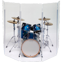 Photo of ClearSonic LITE2466-5 5-Section 24 x 66-Inch Acrylic Panel Drum Shield