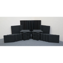 Photo of Clearsonic SP30D StudioPac 30 44-piece Sorber Sound Absorption Baffle Acoustic Treatment Package - Dark Gray