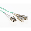 Cleerline 3DOM3LCSC02M LC/UPC-SC/UPC-3mm Riser-OM3-2m Fiber Cable