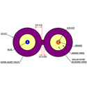 Cleerline D50125MOM4P 50/125 SSF-S Indoor/Outdoor Fiber Cable 1000 foot