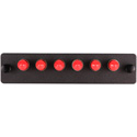 Cleerline SSF-ST06-MM-SM Plate (Black) ST MM/SM 6-Fiber Zirconia Ceramic Sleeve
