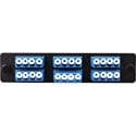 Cleerline SSF-LC24-SM-OS2 Plate (Blue) SM (OS1 & OS2) Quad LC 24-Fiber Zirconia Ceramic Sleeve