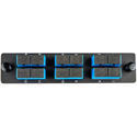 Cleerline SSF-SC12-SM-OS2 Plate (Blue) SM (OS1 & OS2) Duplex SC 12-Fiber Zirconia Ceramic Sleeve
